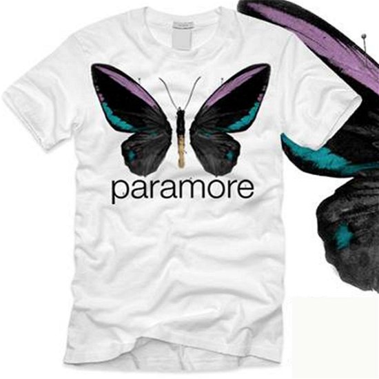 Brand New Eyes Butterfly Jrs T-shirt White - Paramore - Fanituote - ATLANTIC - 0075678972157 - maanantai 5. lokakuuta 2009