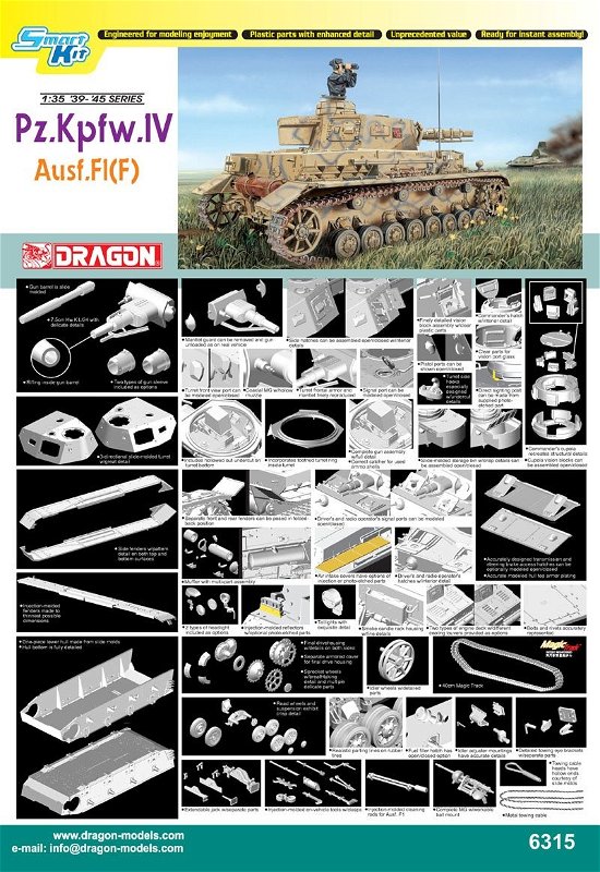 Pz.Kpfw.Iv Ausf.F1F Sk - Dragon - Merchandise - Marco Polo - 0089195863157 - 