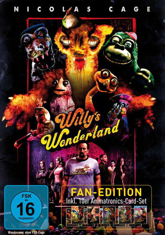 Cover for Cage,Nicolas / Tosta,Emily / Grant,Beth/+ · Willy's Wonderland LTD. (FanEd.) (DVD) (2021)