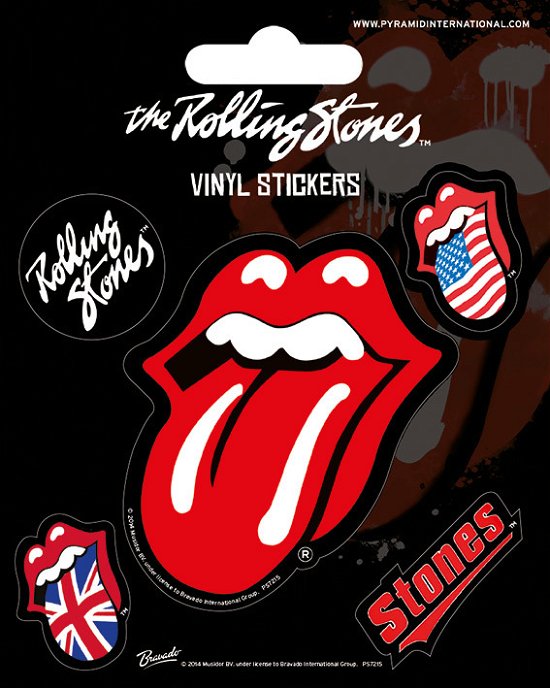 Set von Aufklebern Die Sprache der Rolling Stones - Rolling Stones (The): Pyramid - Fanituote -  - 5050293472157 - tiistai 26. marraskuuta 2019