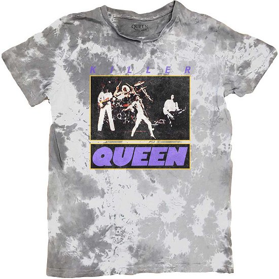 Queen Unisex T-Shirt: Killer Queen (Wash Collection) - Queen - Merchandise -  - 5056561021157 - 