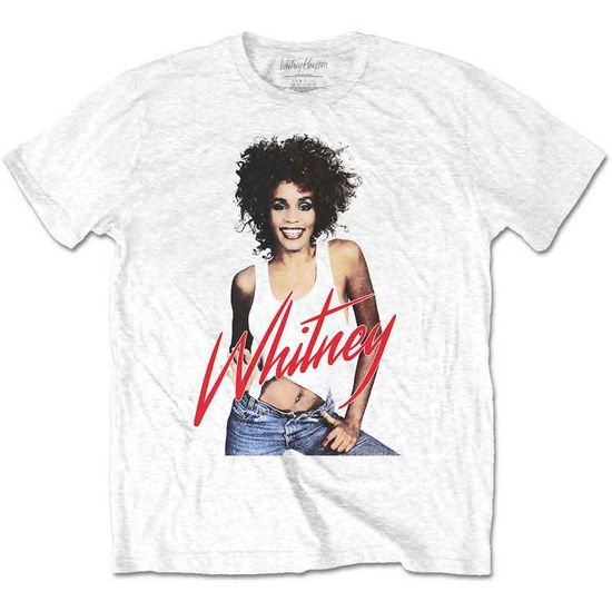 Whitney Houston Unisex T-Shirt: Wanna Dance Photo (White) - Whitney Houston - Produtos - - 5056561047157 - 9 de agosto de 2022