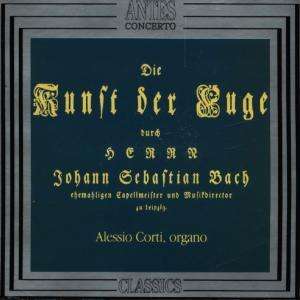 Die Kunst Der Fuge Bwv 1080 - Alessio Corti - Musik - BELLA MUSICA TÖNTRÄGER GmbH - 8012665014157 - 1. oktober 1993