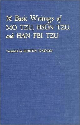 Cover for Mo-tzu · Basic Writings of Mo Tzu, Hsun Tzu, and Han Fei Tzu (Inbunden Bok) (1967)