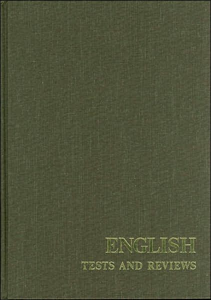 Cover for Buros Center · English Tests and Reviews (Tests in Print (Buros)) (Hardcover Book) (1975)