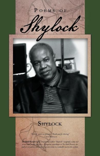 Cover for Shylock · Poems of Shylock (Paperback Book) (2012)