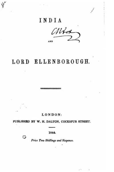 Cover for Dalton · India and Lord Ellenborough (Paperback Bog) (2015)