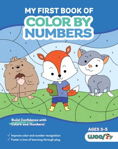 Cover for Woo! Jr. Kids Activities · My First Book of Color by Numbers: (Build Confidence with Colors and Numbers) - Woo! Jr. Kids Activities Books (Pocketbok) (2021)