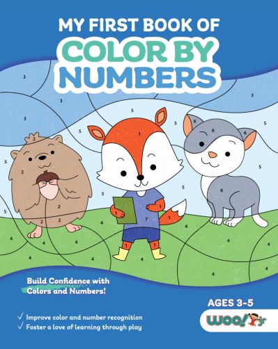 Cover for Woo! Jr. Kids Activities · My First Book of Color by Numbers: (Build Confidence with Colors and Numbers) - Woo! Jr. Kids Activities Books (Paperback Book) (2021)