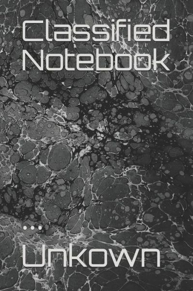 Cover for Unkown · Classified Notebook (Paperback Bog) (2020)