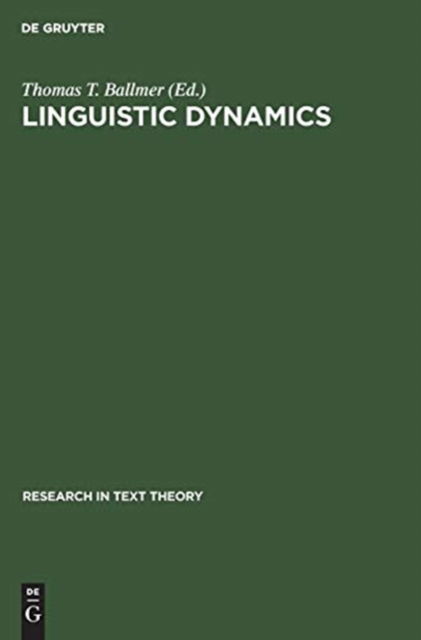 Cover for Thomas T. Ballmer · Linguistic Dynamics (Hardcover Book) (1985)