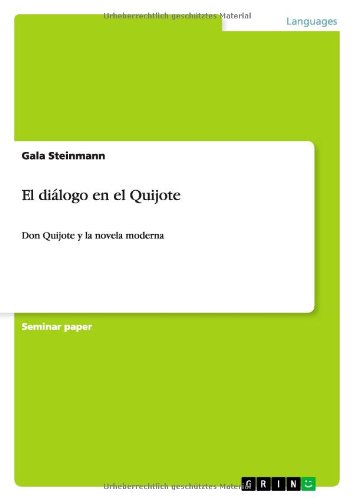 Cover for Anonym · El Dialogo en El Quijote (Paperback Book) [Spanish edition] (2013)