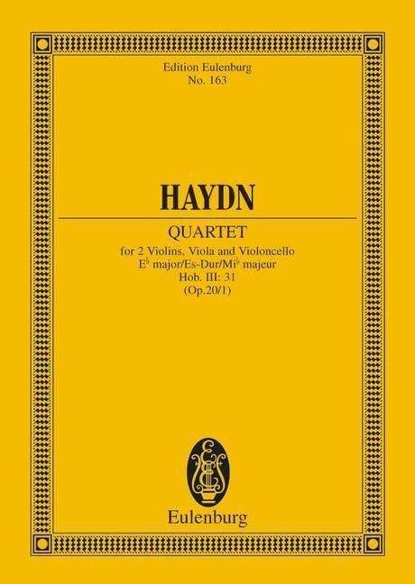 Cover for Joseph Haydn · String Quartet Eb Major Op 201 Hob III 3 (Pocketbok) (1996)