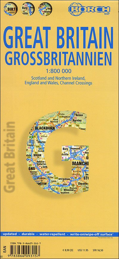 Cover for Borch GmbH · Borch Map GroÃŸbritannien (Map) [11th edition] (2011)