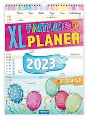 Trötsch Großbildkalender XL Familenplaner 2023 - Trötsch Verlag GmbH & Co. KG - Gadżety - Trötsch Verlag GmbH - 9783965527157 - 19 maja 2022