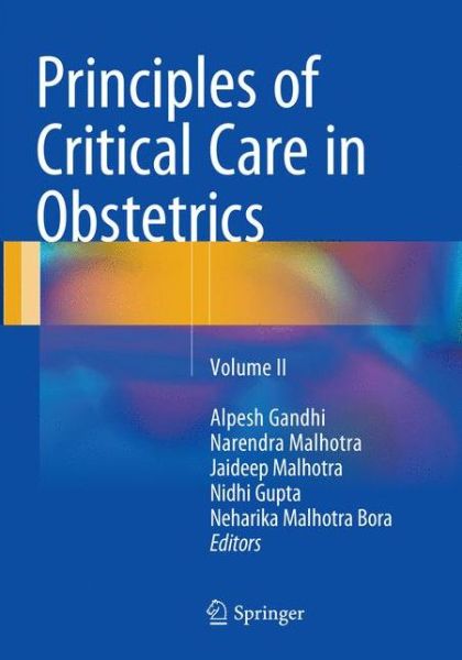 Cover for Principles of Critical Care in Obstetrics: Volume II (Paperback Book) [Softcover reprint of the original 1st ed. 2016 edition] (2018)