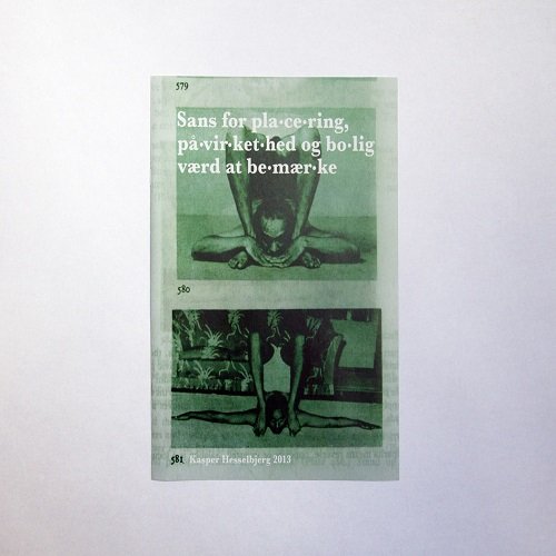 Cover for Kasper Hesselbjerg · Sans for pla•ce•ring, på•vir•ket•hed og bo•lig, værd at be•mær•ke (Sewn Spine Book) [1th edição] (2013)