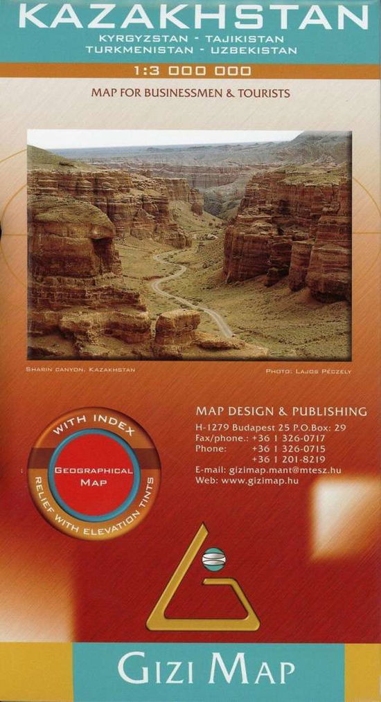 Cover for Gizi Map · Gizi Map for Businessmen &amp; Tourists: Kazakhstan (Innbunden bok) (2009)