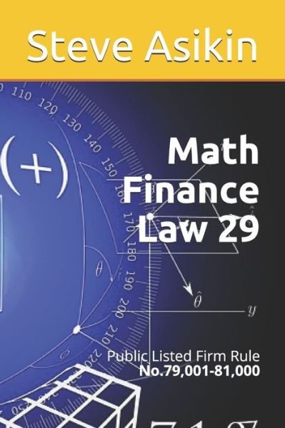 Cover for Steve Asikin · Math Finance Law 29 (Paperback Book) (2020)