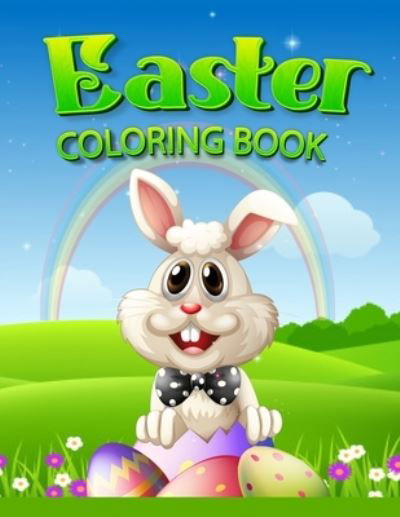 Cover for Bsmass Hristopher Publishing · Easter Coloring Book: A Fun Activity Big Easy Easter Eggs Coloring Book for Toddlers and Preschoolers Easter Day Coloring Word search Scissors Skill (Paperback Bog) (2021)