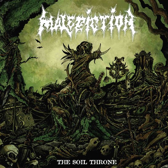 Cover for Malediction · The Soil Throne (Splatter Vinyl) (LP) (2023)