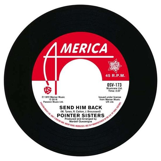 Cover for Pointer Sisters · Send Him Back / You Got to Pay Your Dues (7&quot;) (2018)