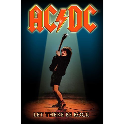 Cover for AC/DC · AC/DC Textile Poster: Let There Be Rock (Plakat)