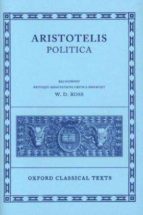 Cover for Aristotle · Aristotle Politica - Oxford Classical Texts (Hardcover Book) (1963)