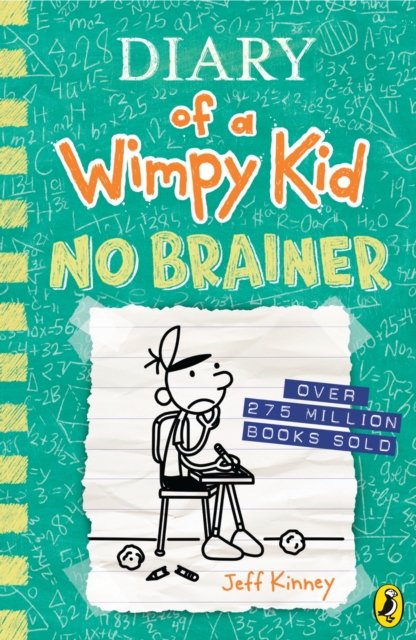 Diary of a Wimpy Kid: No Brainer (Book 18) - Jeff Kinney - Bøger - Penguin Random House Children's UK - 9780241618158 - 12. september 2024
