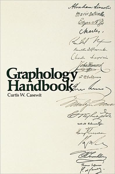 Cover for Curtis Casewit · Graphology Handbook (Paperback Book) (1997)