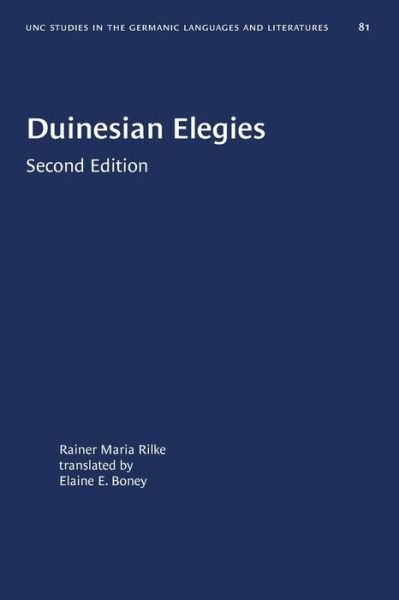 Cover for Rainer Maria Rilke · Duinesian Elegies - University of North Carolina Studies in Germanic Languages and Literature (Paperback Bog) [2 Revised edition] (2020)