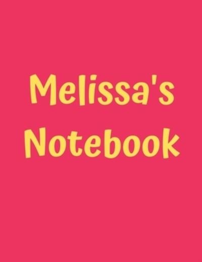 Cover for 99 Notes · Melissa's Notebook (Pocketbok) (2019)