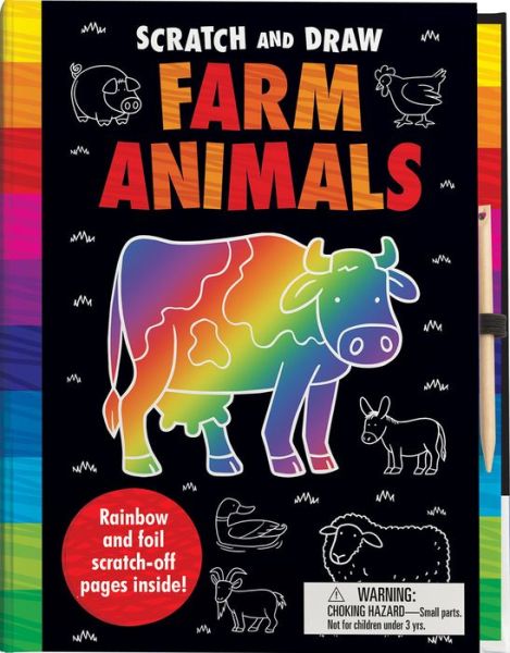 Cover for Arthur Over · Scratch and Draw Farm Animals (Hardcover Book) (2020)