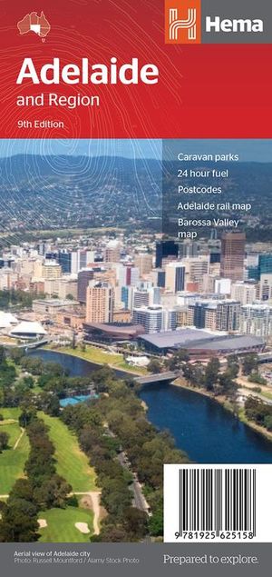 Cover for Hema Maps · Adelaide &amp; region handy (Map) (2018)