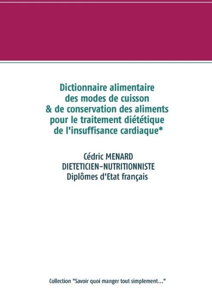 Cover for Menard · Dictionnaire alimentaire des mod (Buch) (2020)