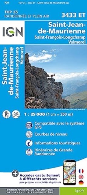 Cover for St-Jean-de-Maurienne / St-Francois-Longchamp / Valmorel - TOP 25 (Landkarten) (2023)