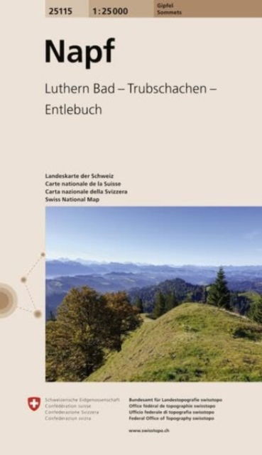 Cover for Napf 25115 Luthern Bad Trubschachen Entlebuch - Gifpel sommets (Map) (2024)