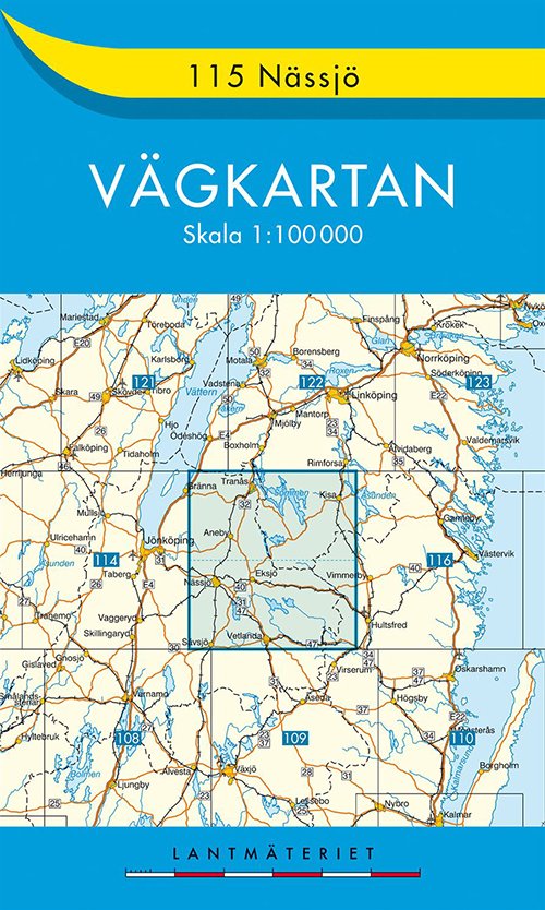 Cover for Kartförlaget · Vägkartan: Nässjö  1:100.000 (Hardcover bog) (2008)