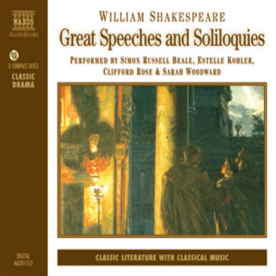 Shakespeare: Great Speeches - Audiobook - Ljudbok - NAXOS - 9789626340158 - 2 januari 2018