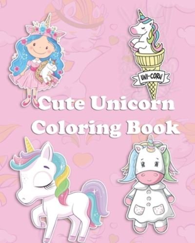Cover for Pema Play · Cute Unicorn Coloring Book (Paperback Book) (2020)