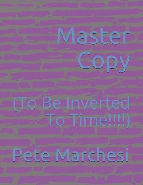 Cover for Pete Marchesi · Master Copy (Paperback Book) (2020)