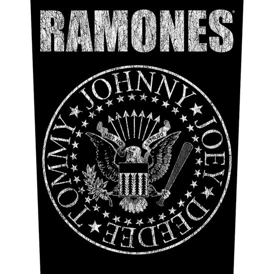 Ramones Back Patch: Classic Seal - Ramones - Merchandise - Razamataz - 5055339777159 - August 19, 2019