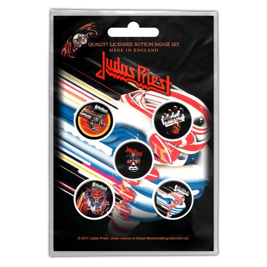 Cover for Judas Priest · Turbo (Button Badge Set) (MERCH) (2019)