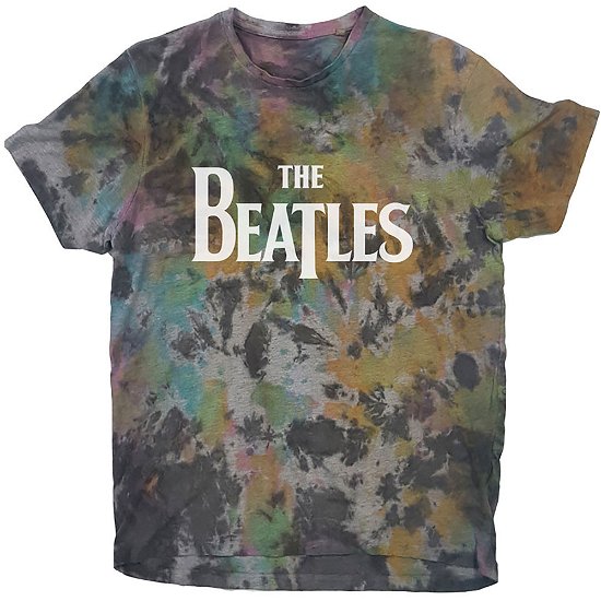 The Beatles Unisex T-Shirt: Drop T Logo (Wash Collection) - The Beatles - Koopwaar -  - 5056368668159 - 