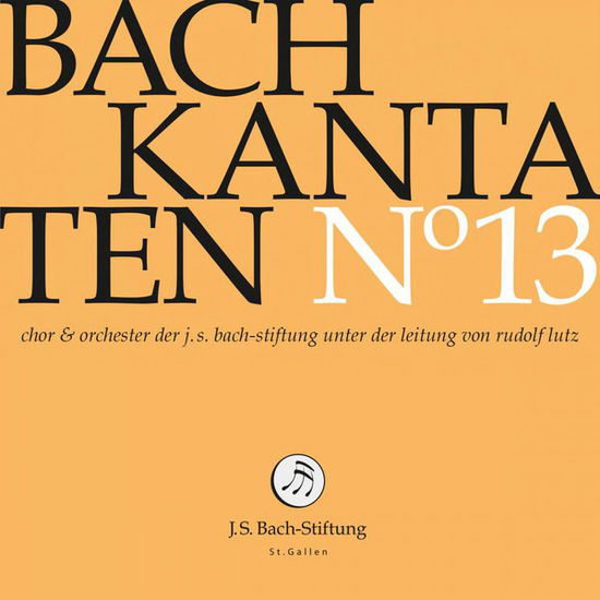 Bach Kantaten No°13 - J.S. Bach-Stiftung / Lutz,Rudolf - Música - J.S. Bach-Stiftung - 7640151160159 - 23 de marzo de 2015