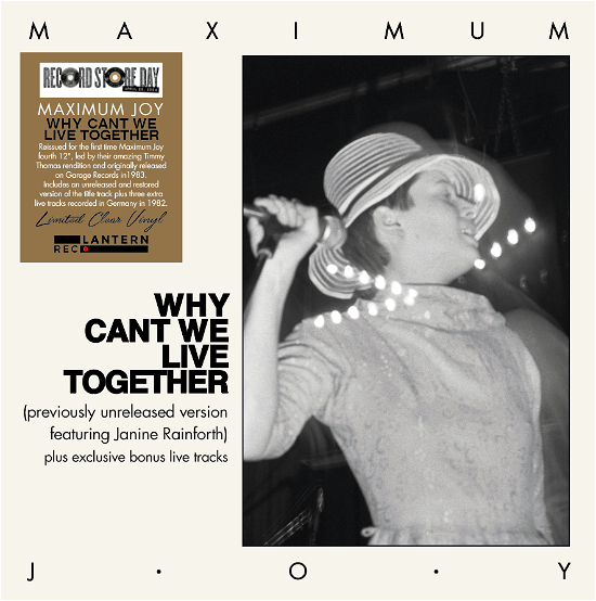 Cover for Maximum Joy · Why Can't We Live Togheter (LP) [RSD 2024 edition]