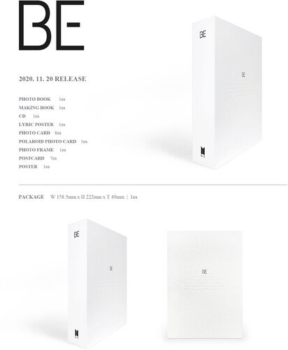 BE (DELUXE EDITION) - LIMITED - BTS - Musik - Big Hit Entertainment - 8809633189159 - November 23, 2020