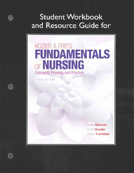 Cover for Audrey Berman · Student Workbook and Resource Guide for Kozier &amp; Erb's Fundamentals of Nursing (Paperback Book) (2014)