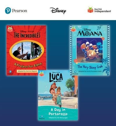 Cover for Gemma Bagnall · Pearson Bug Club Disney Year 1 Pack A, including decodable phonics readers for phase 5: Finding The Incredibles: A Project for Edna, Moana: The Very Shiny Crab, Luca: A Day in Portorosso - Bug Club (Bok) (2022)