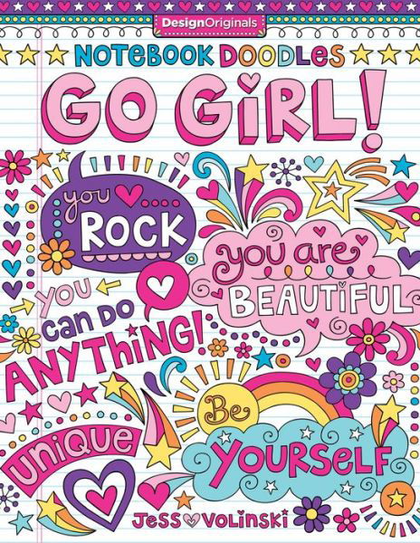 Notebook Doodles Go Girl!: Coloring & Activity Book - Notebook Doodles - Jess Volinski - Książki - Design Originals - 9781497200159 - 1 września 2015